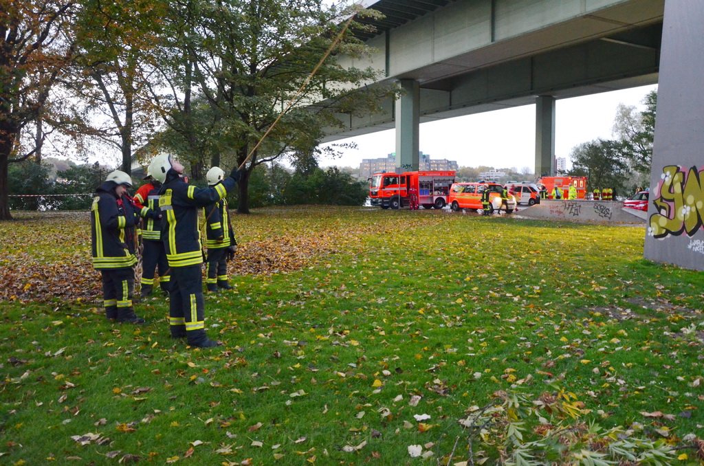 Einsatz BF Hoehenretter Koelner Seilbahn Hoehe Zoobruecke P2241.JPG